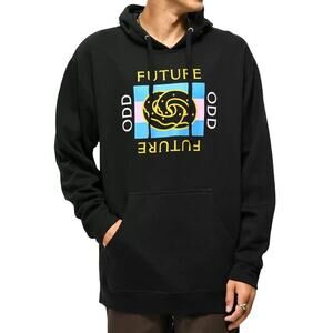 Odd Future Infinity Box Graphic Hoodie Pullover Relaxed Pouch Pocket Black M
